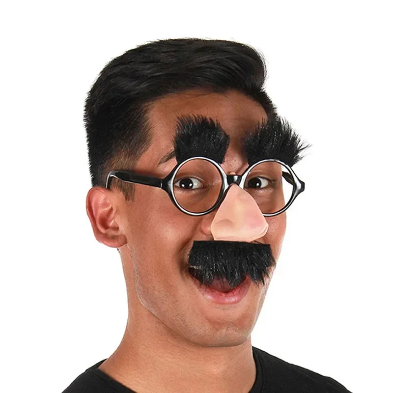 Halloween Creative Nose And Mustache Glasses Funny Adult/Children Big Nose Tricky Props Festival Supplies Party Decoration