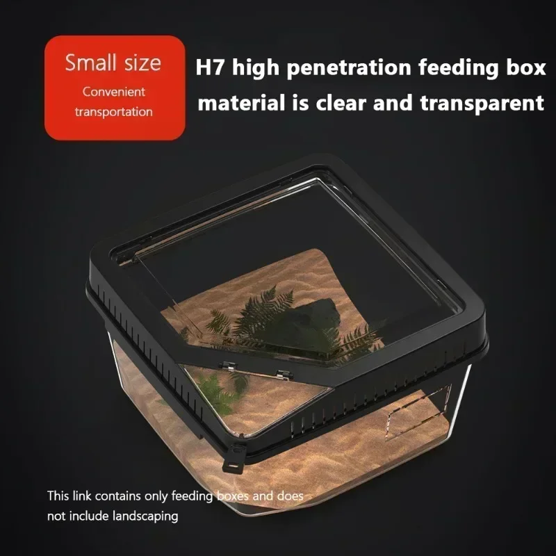 Reptile Acrylic Transparent Breeding Box Breathable Anti-escape Reptiles Enclosure Supplies for Lizard Spider Scorpion Dragon