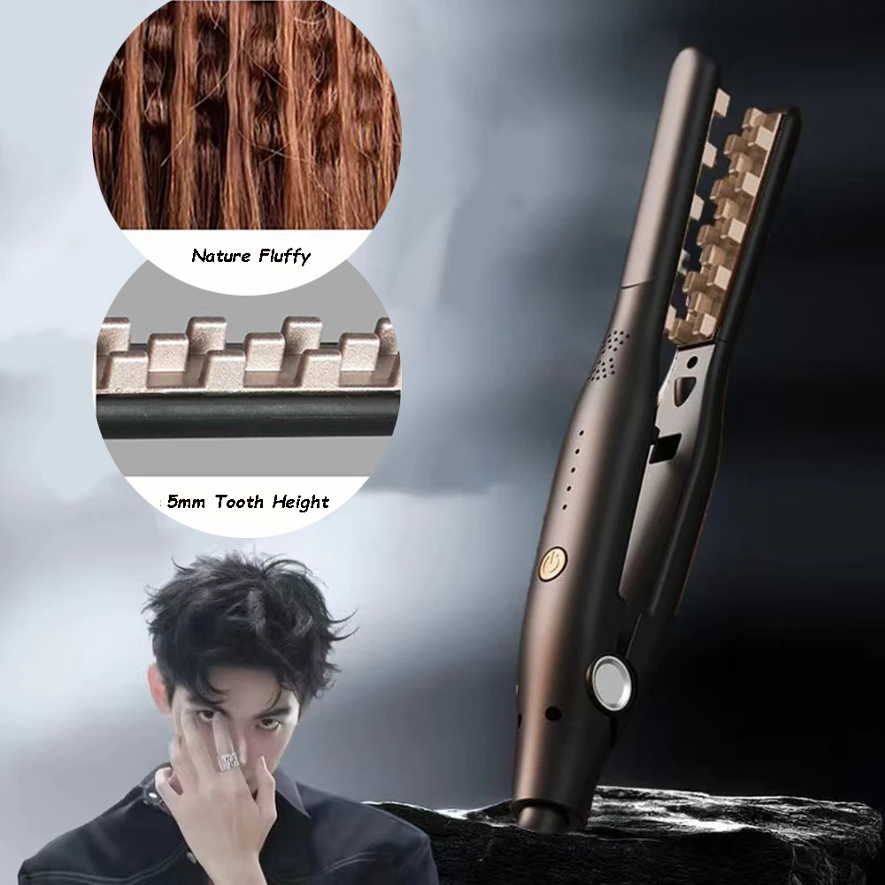 Corn Hair Crimper For Fluffy Hairstyle Hair wavy Curler Flat Iron Corrugation Plate Curl Clip Curling Tongs - view 4