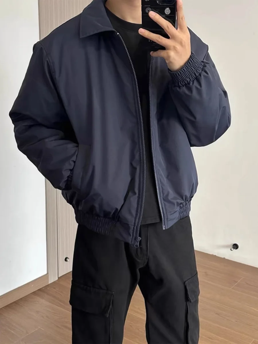 

American Sle Flight Jaet Cotton Men's Cleanfit High-End ort Thiened Flip Collar Adstrative Cotton Outerwear