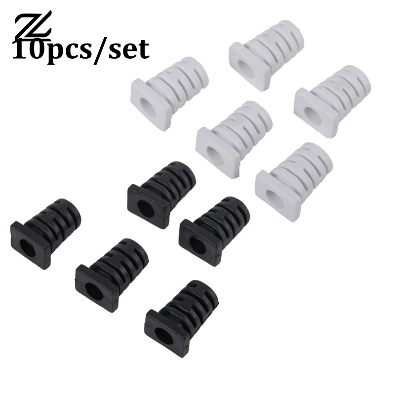 10pcs 5.0mm Cable Gland Connector Rubber Strain Relief Cord Boot Protector Wire Cable Sleeve For Power Tool Cellphone Charger