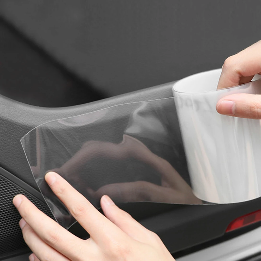 Car Polyurethane Clear Anti-Scratch Door Sill Edge Paint Protection Film Vinyl Sheet Anti Scratch Transparence Film 15cm*300cm