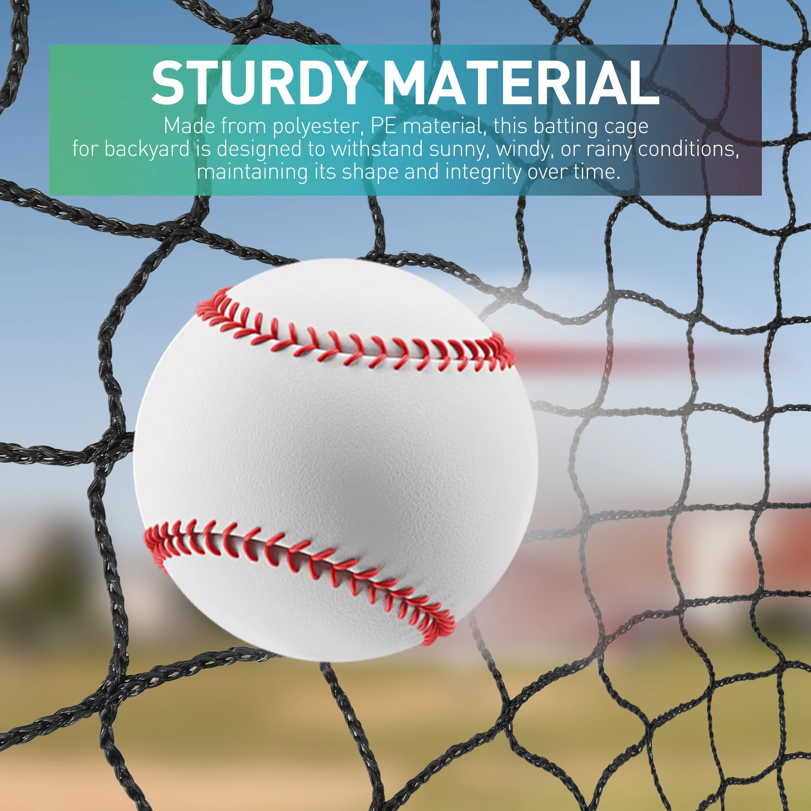 55x12x12フィートの野球バッティングネット、ドア付き屋 - Practice Net Hitting のレビューと価格