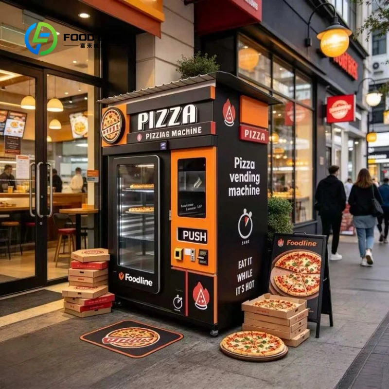 Automat Self Service Hot Food Fruit Snack and Drink Dispensing Pizza Base Making Vendor Automatic Vending Machine
