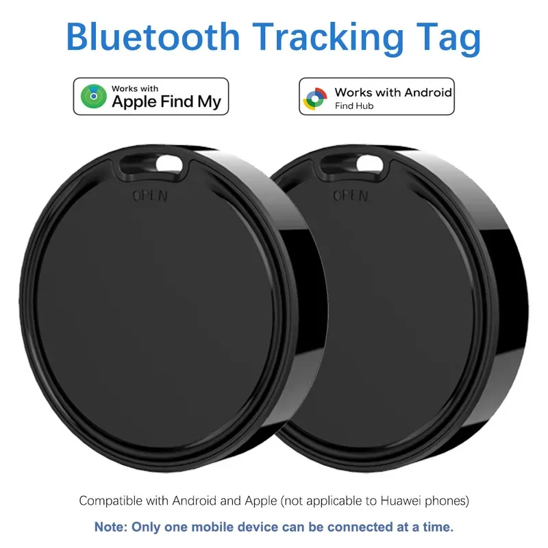 

New Dual System Tracker for iOS or Android Bluetooth Tracking Tag Item Locator work with iOS Find My or Google Find Hub App 2026