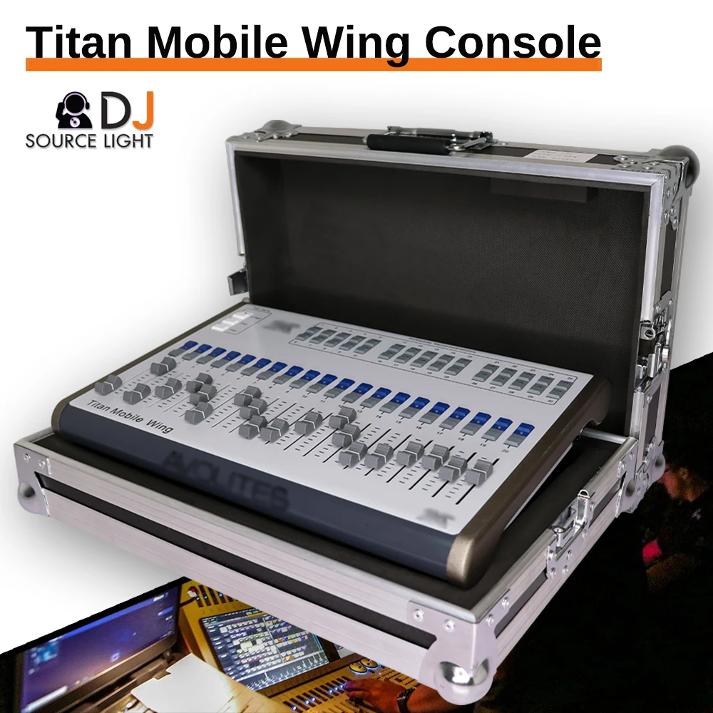 Titan Mobile Stage Effect Lighting Controller Grand  Titan Mobile Wing DMX512 Disco DJ Lighting Console Moving Head Light