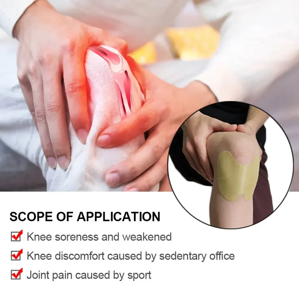 8-40pcs Wormwood Knee Pain Patch Muscle Joint Aches Chinese Medical Plaster Herbal Extract Joint Arthritis Self-heating Sticker