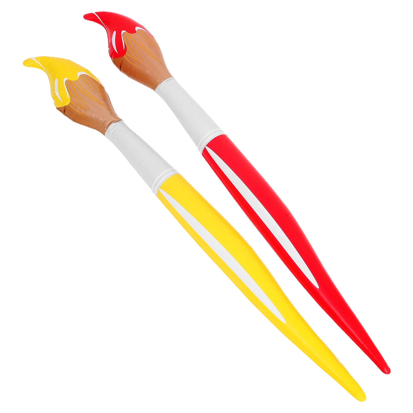 2 Pcs Balloons Inflatable Paintbrush Pvc Classroom Decorations Party Supply for Baby Shower