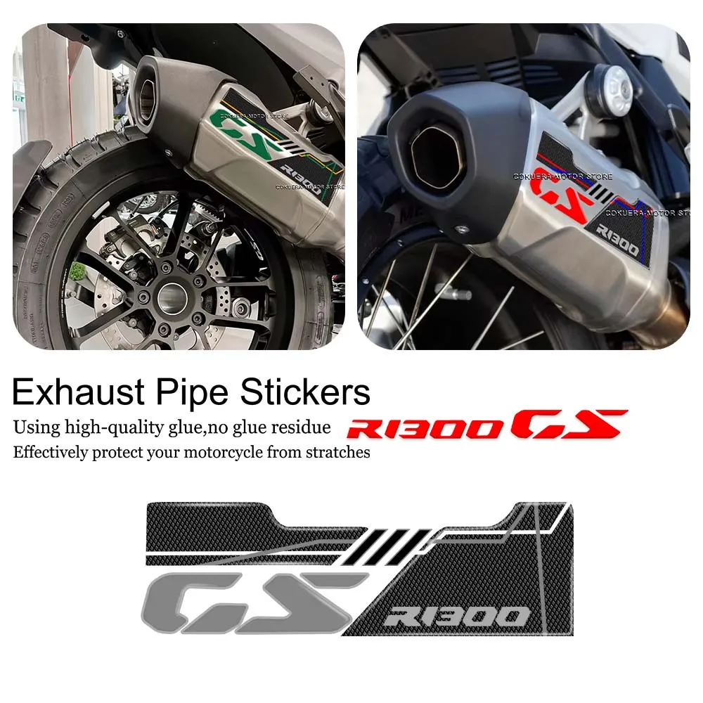 

For BMW bmw R1300GS r1300gs Motorcycle exhaust protection 3d stickers Motorcycle decorative stickers