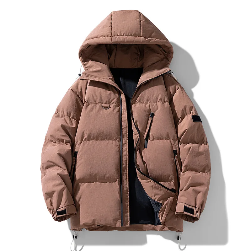 Parka à capuche en coton rembourré pour hommes, doudounes, coupe-vent décontracté, optique, chaud, hiver, 2023