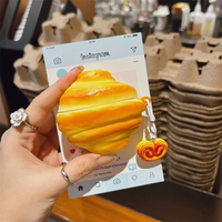 For Huawei Freebuds Free Clip SE2 SE3 5 6 4 4i 4E 5i 6i Pro 2 3 4 Earphone Case 3D Croissant Bread Silicone Protective Box Cover
