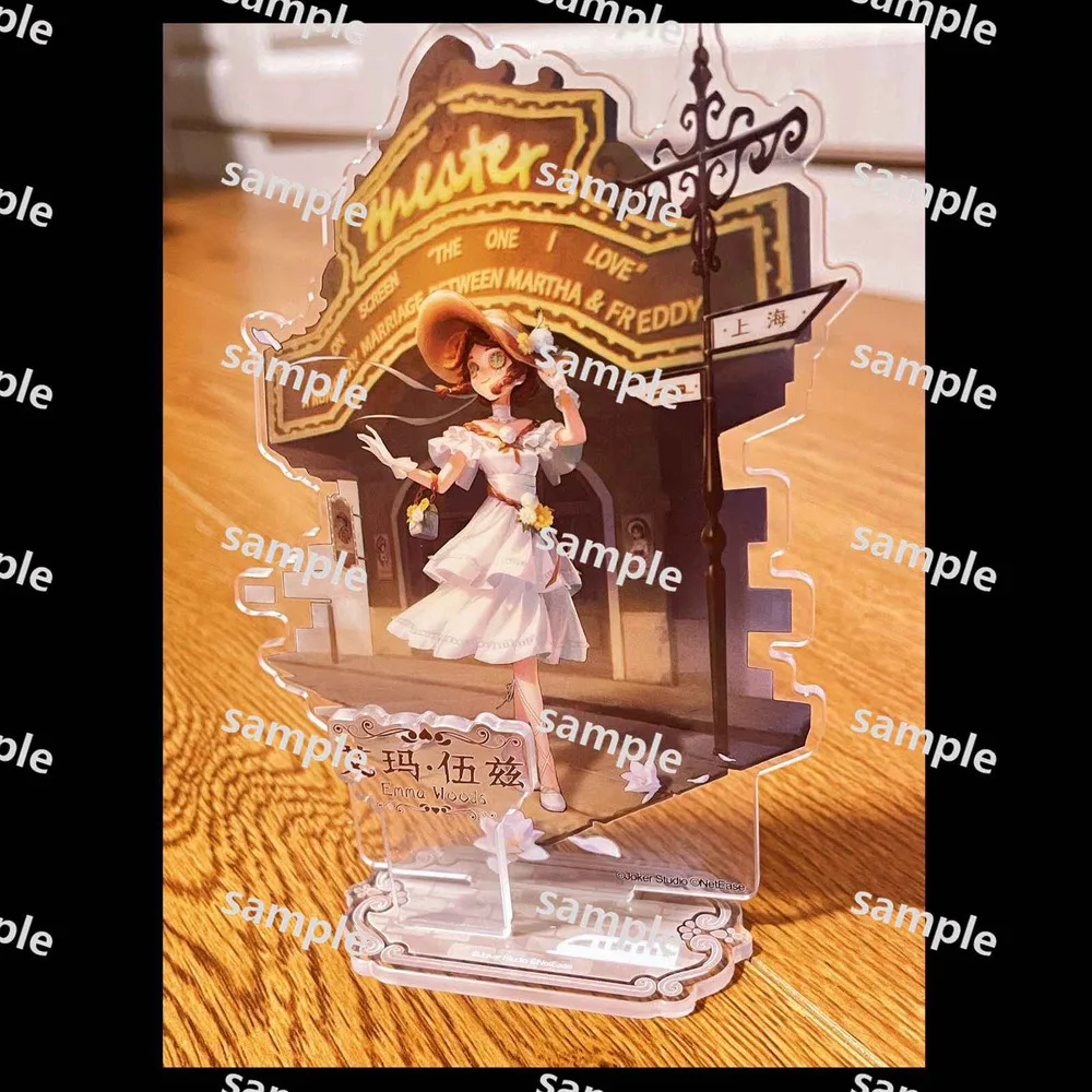 Anime Identity Ⅴ Emma Woods Eli Clark Acrylic Stand Ornaments Action Figures Keychain Keyrings Bag Car Key Chains Gifts Girls