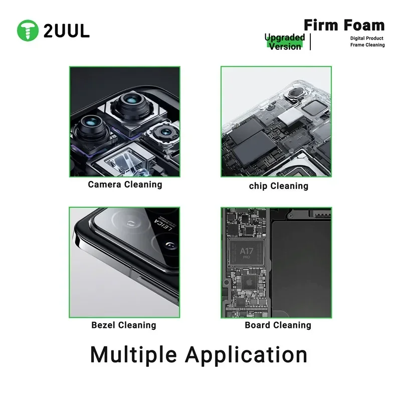 2UUL SC07 7*7*7mm 500PCS Residue-free Cleaning Sponge for Mobile Phone MotherBoard Screen Chip Frame Camera Dust Removal Tools