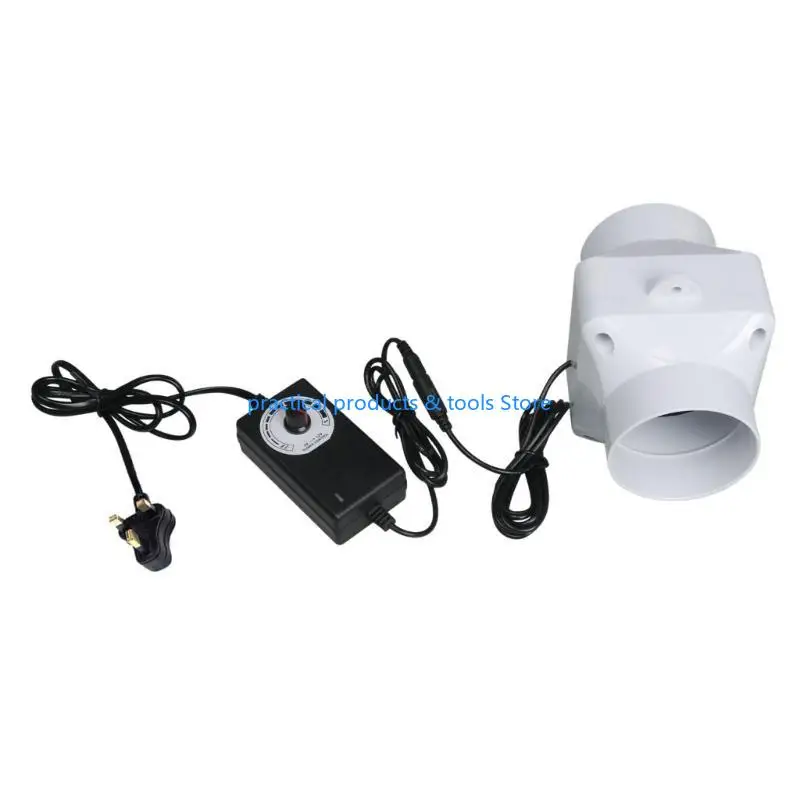 77JB مروحة عادم أنابيب صغيرة متعددة الأغراض مقاس 75 مم PVC لمصانع حمامات المطبخ