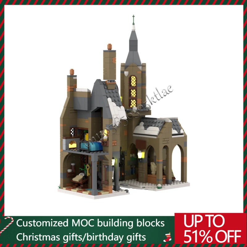 新しい 814 個 MOC ホットシティストリートビューモジュラーマジックストアビルディングブロックレンガ子供組み立て教育玩具誕生日ギフト