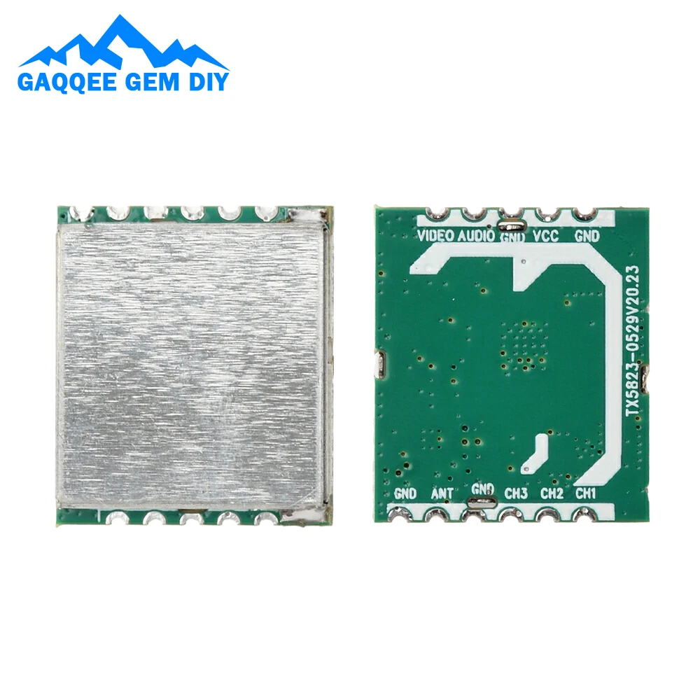 

DC 3.3V TX5823 Wireless Audio/Video Signal Transmitter Module 5645-5945MHz ISM Band Signal Transmitter Module