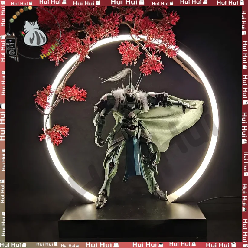 

Новый китайский стиль светодиодная лампа кольцо креативный орнамент персонаж фон свет украшение дома красный клен зеленый лист атмосферный свет