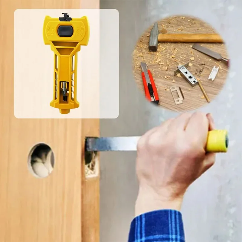 

Набор для установки дверных замков из нержавеющей стали: инструмент для врезки замков, точный инструмент для разметки, пластиковый инструмент для врезки замков, инструмент для установки круглых дверей