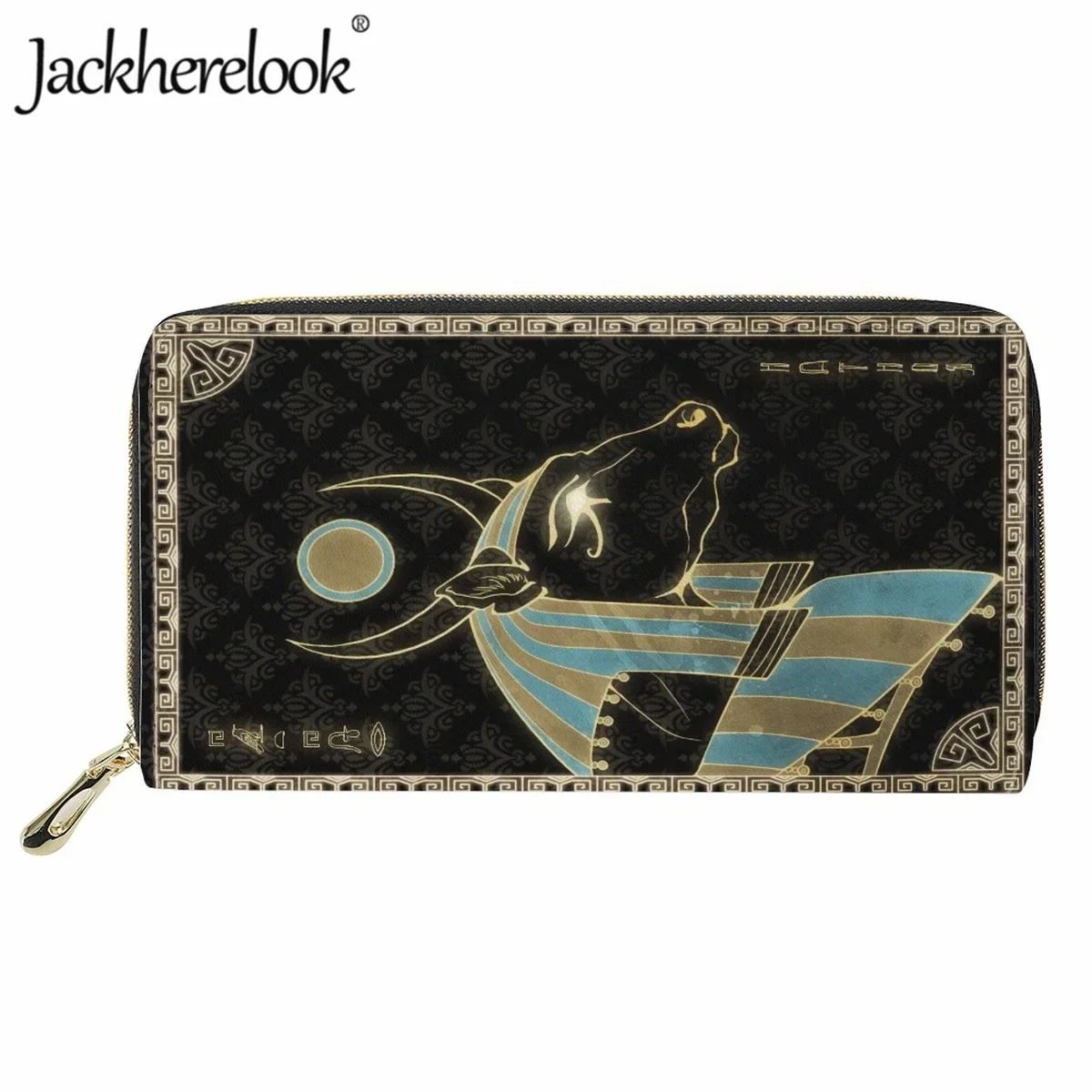 Retro Egyptian Pattern Print Women's Card Holder Wallet Fashion Leather Purse New Ladies Leisure Long Money Bag