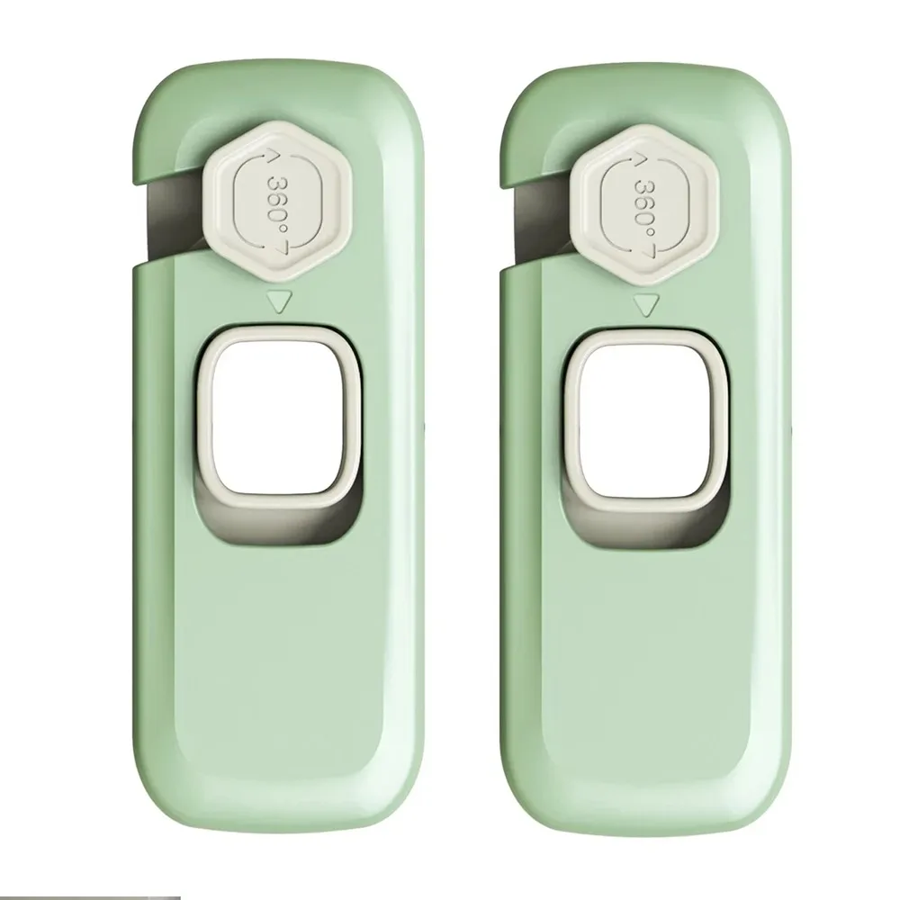 

2Pcs Anti-Pinch Design Child Safety Lock Sticky Adhesive Pads No Tools Installation Refrigerator Safety Buckle Adjustable