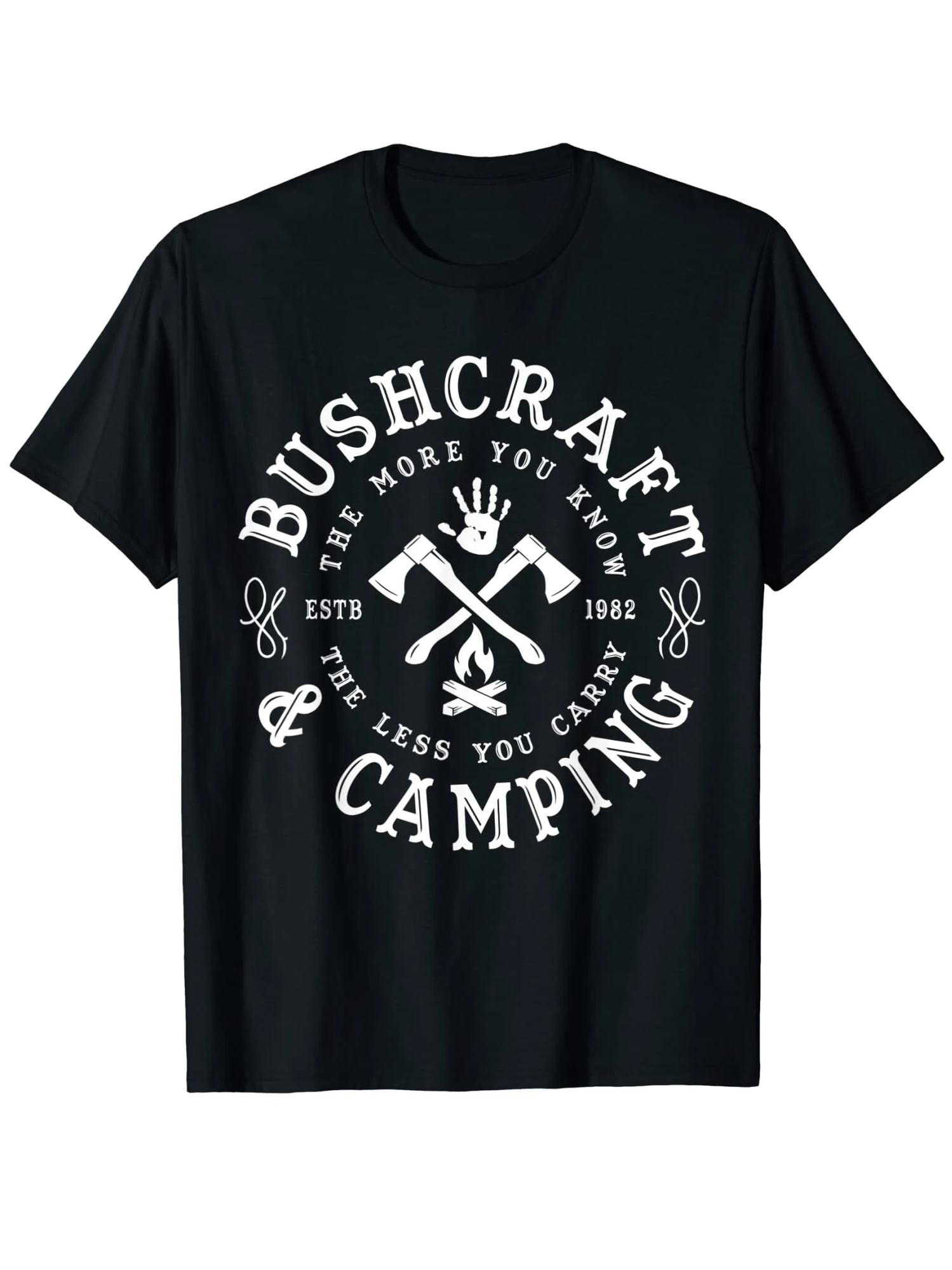 Camping Bushcraft Survival T Shirt. New 100% Cotton Short Sleeve O-Neck T-shirt Casual Mens Top