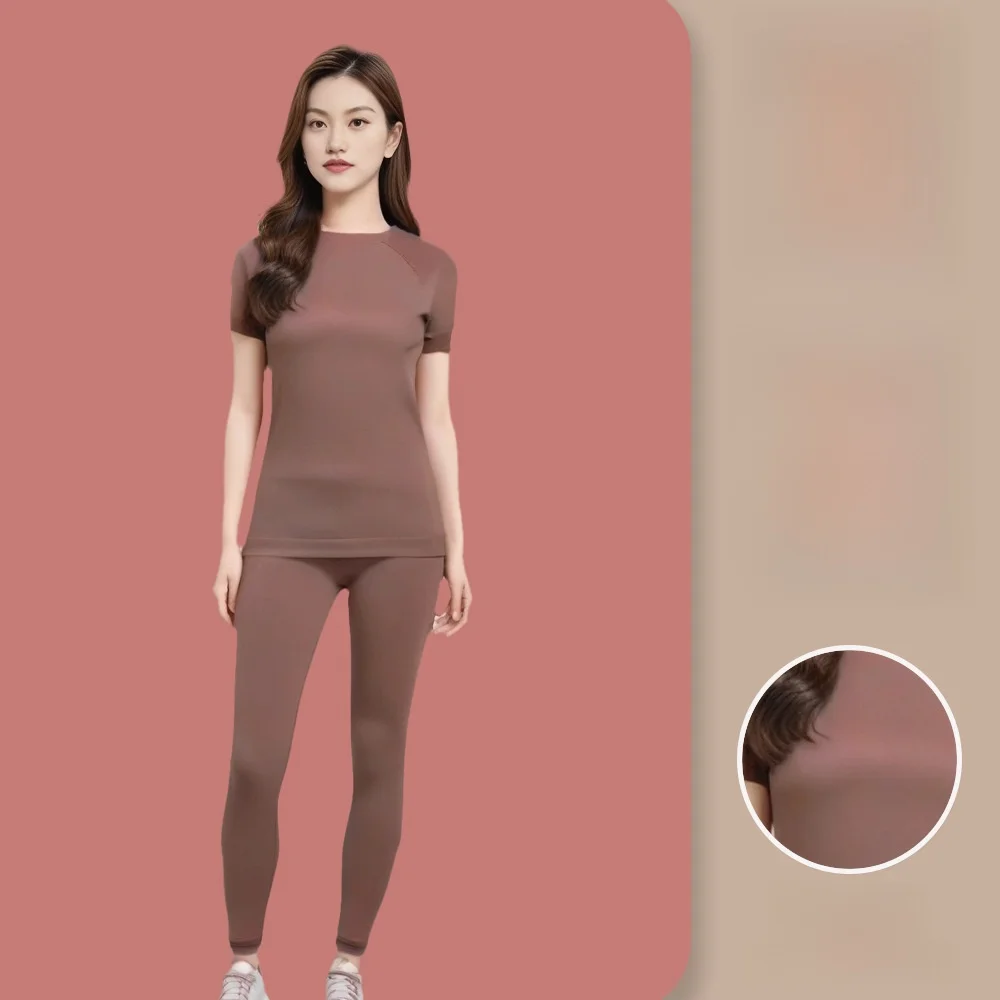 

Women's Yoga Sports T-Shirt Short-Sleeved Quick-Drying Mid-Length Slimming Breathable Fitness Top for Summer