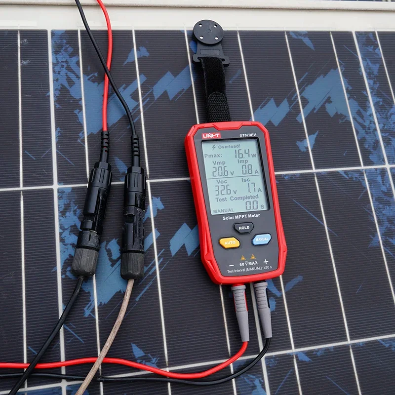 Imagem -05 - Uni-t-mppt Medidor Solar Módulo pv Tester Potência Máxima Tensão de Circuito Aberto Corrente de Curto-circuito Teste Lmp Vmp Ut673pv 5800w