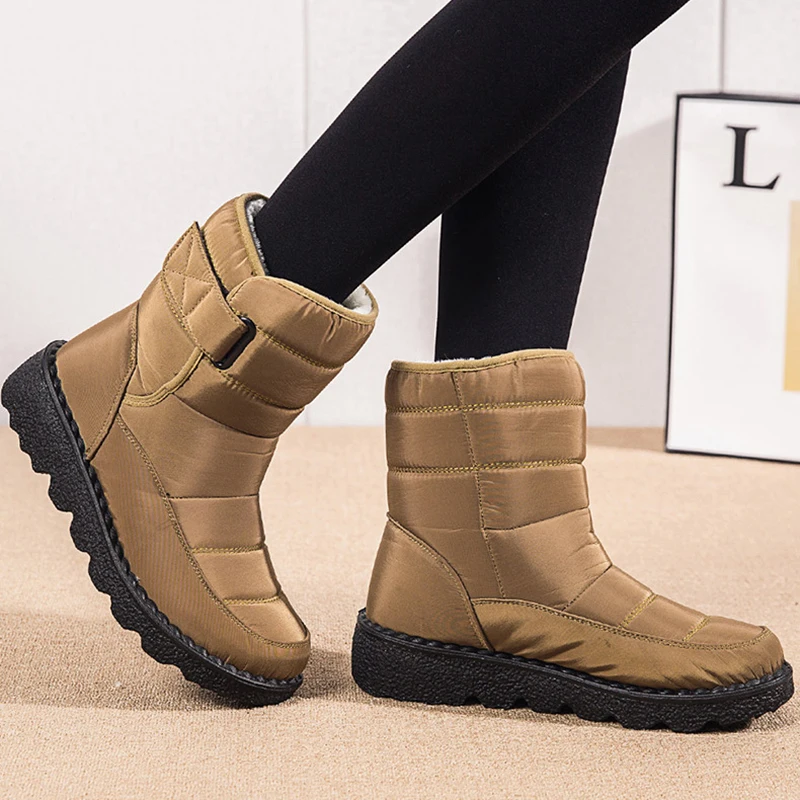 Women Boots Snow Fashion Shoes Woman Platform Women Shoes Fur Keep Warm Boots Ladies Soft Plush Botas Mujer Winter Shoes Women