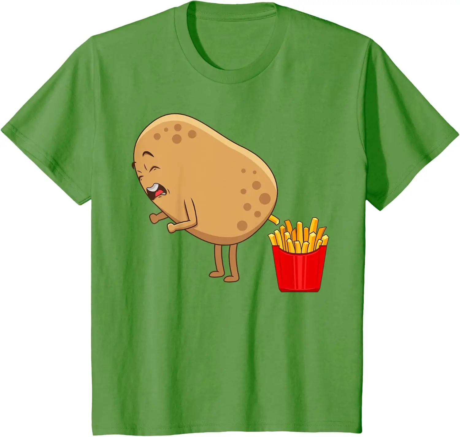 Funny French Fries Designs for Men Women Potato Food Eaters T-Shirt Unisex Children’s Wear Camiseta Streetwear