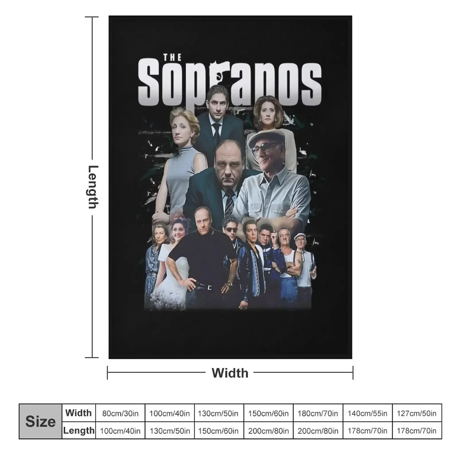 The Sopranos Homage Throw Blanket Loose warm for winter Personalized Gift Flannels Blankets