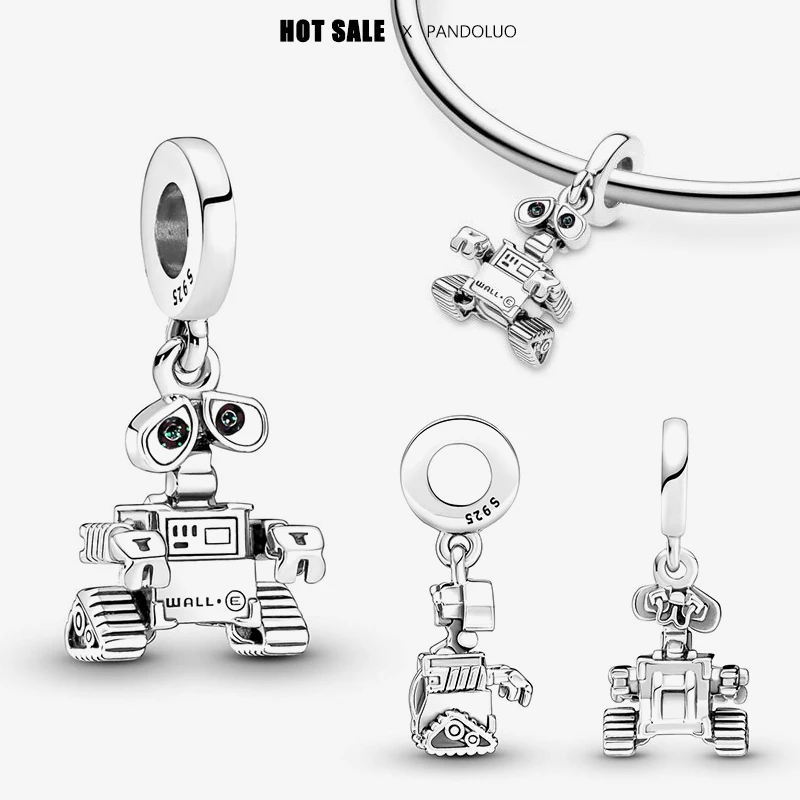 New hot selling silver plated Pixar pendant suitable for Pandora snake bone bracelet necklace DIY beaded female jewelry gift