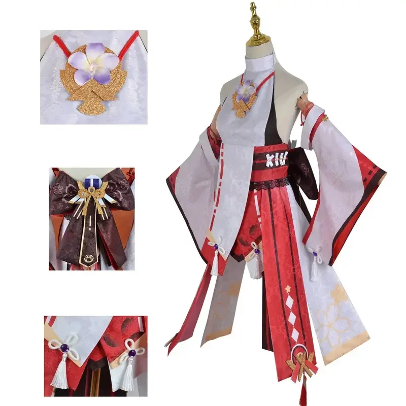 SN66 Yae Miko Costumi Cosplay Genshin Impact Set completo Vestito Parrucca Scarpe Vestiti Giochi di ruolo Suites Natale Halloween UniformW &