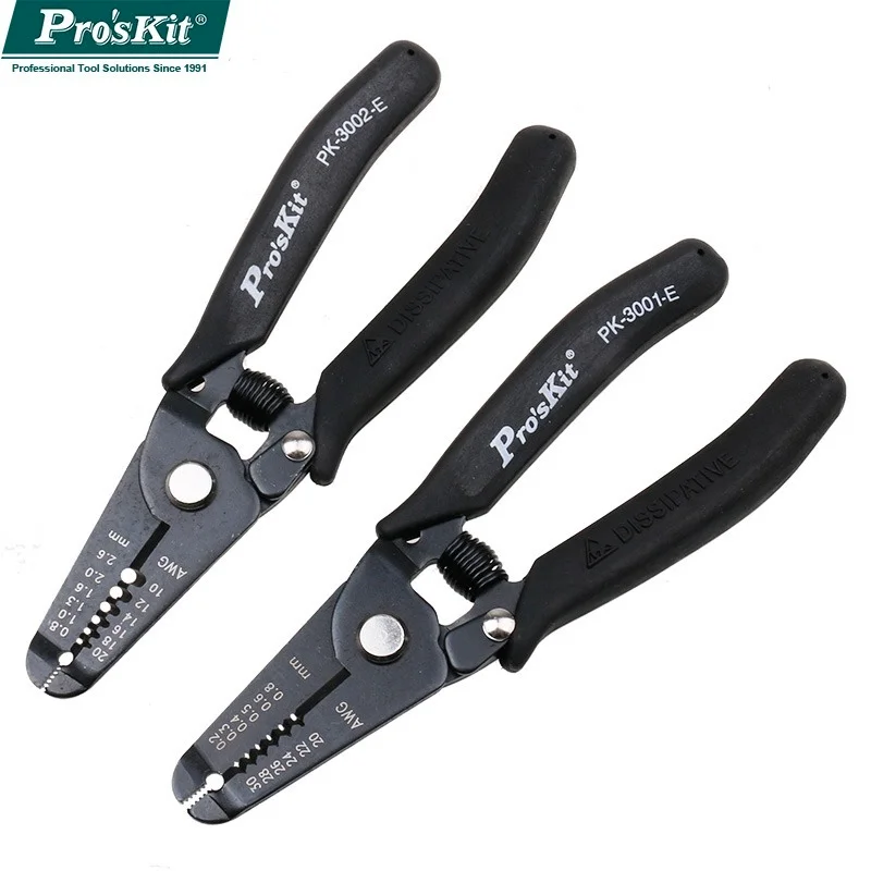 Proskit 1PK-3002E/01E/E  Anti-static electronic wire stripping pliers, wire pulling pliers, multi-function peeling pliers