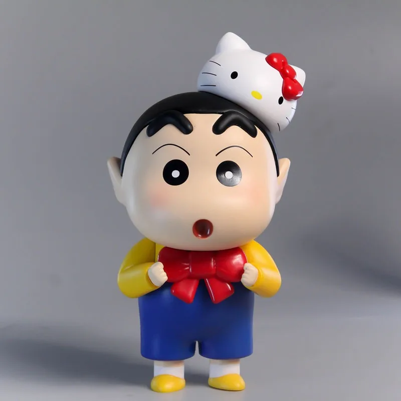 Anime Krijt Shin-Chan Figuur Cartoon Cos Ornamenten Schattig Kind Speelgoed Kawaii Q Versie Kt Pop Ornamenten Cadeau Model Verzamelen