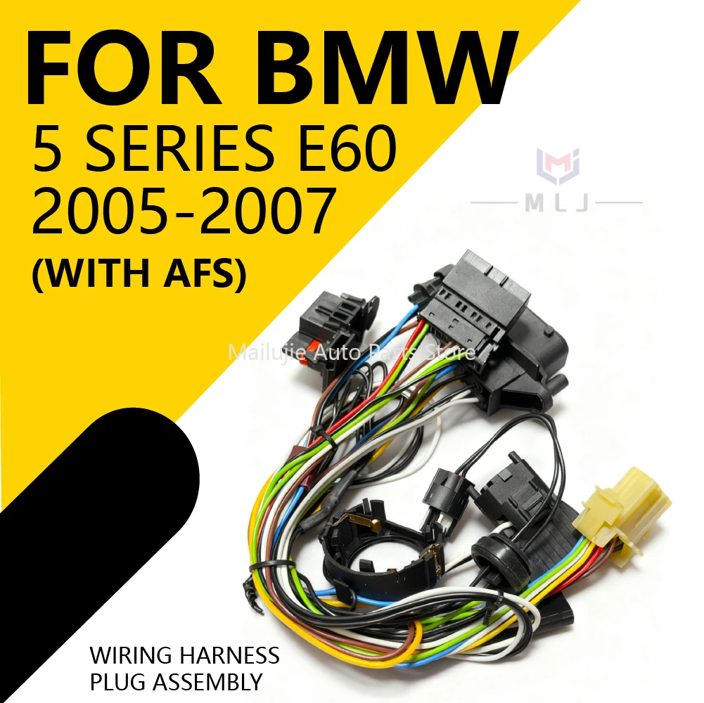

Suitable for BMW 5 Serises E60 E61 2005-2007 headlight wiring harness headlight internal wire harness plug with AFS
