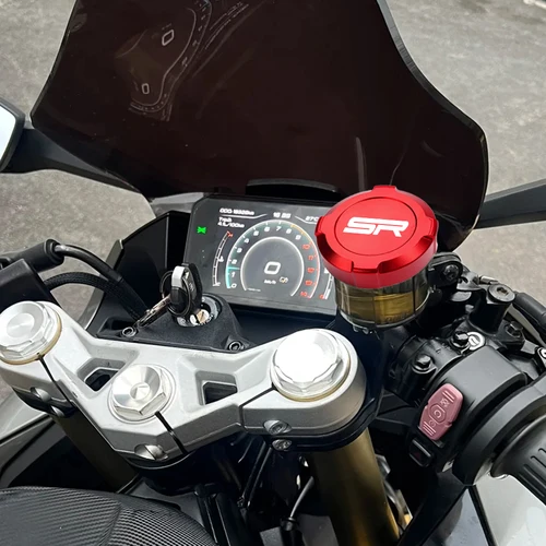 Imagen 2 del producto Para CFMOTO 450SR 450CLC 700CLX 450SR 450CL2022 2023 2024 + accesorios de motocicleta cubierta de depósito de embrague de freno delantero protector de cubierta