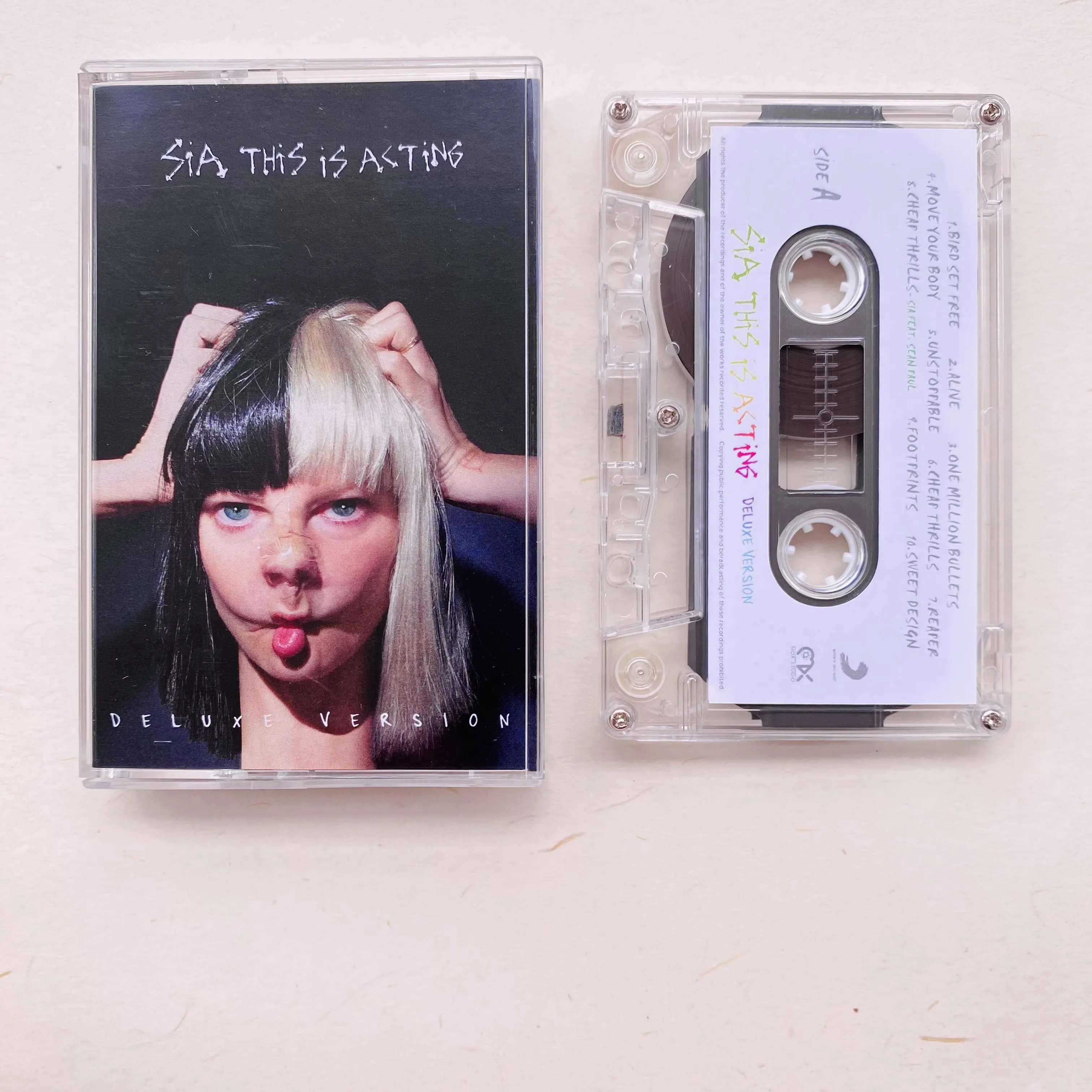 Fita Pop Sia Furler, This Is Acting Álbum de Edição Deluxe Cassetes, Walkman Cosplay, Gravador de Carro, Trilha Sonora, Festa