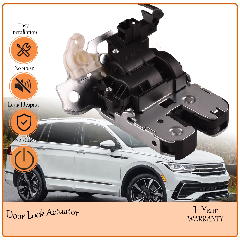 Robust-Crafted Rear Tailgate Lock Latch Assembly,Fit for VW Tiguan 2017-2022, No Bracket Dual Lock,oem 2G0827505A,3G0827505B