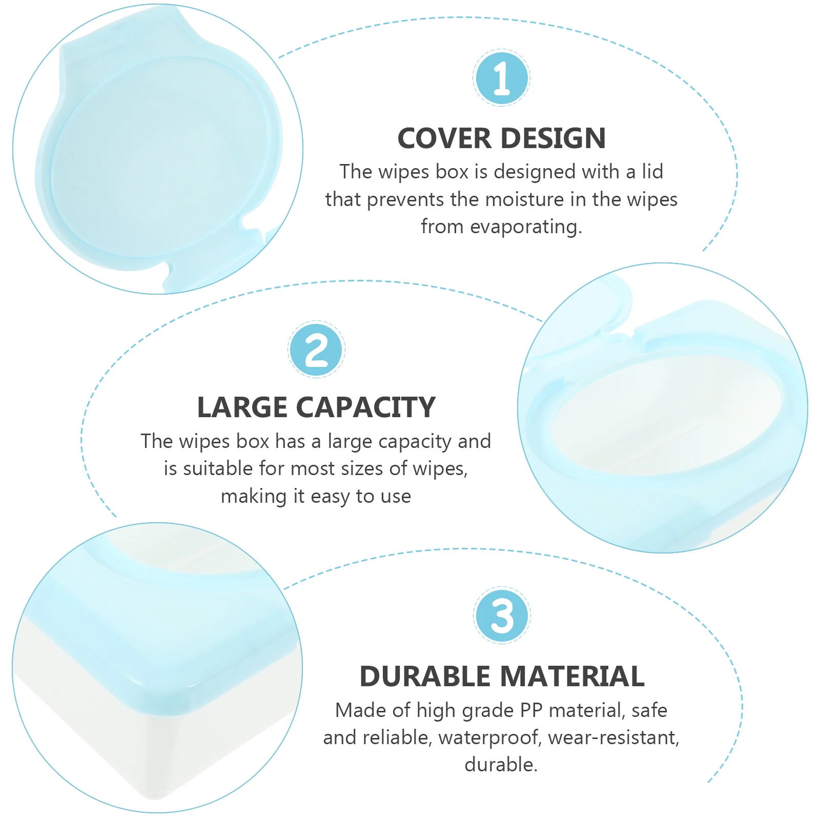 2 Stuks Doekjes Container Hervulbare Plastic Baby Dispenser Badkamer Doekjes Houder Houder Compact Reizen Tissue Box Duurzaam