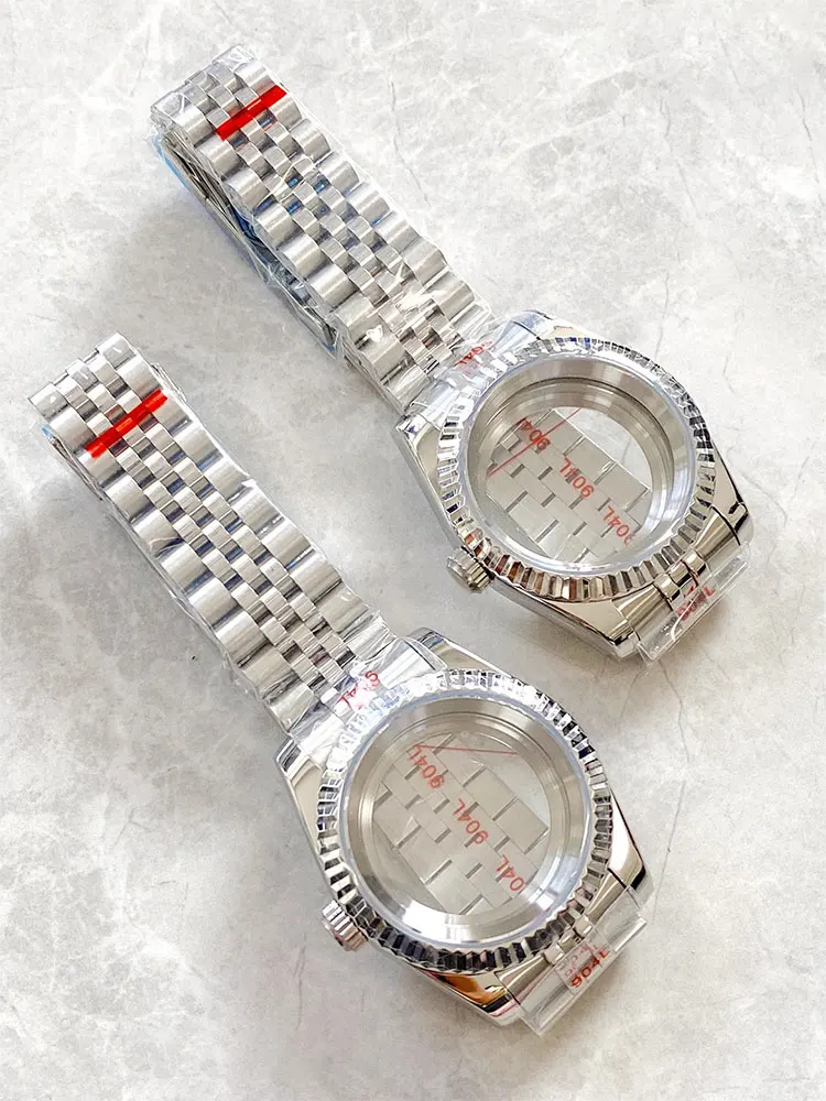 

movement Sapphire Crystal glass Dog tooth NH34 NH35 NH36 NH38 Waterproof Sapphire Crysta Modification Kit 36mm 40mm Watch Case