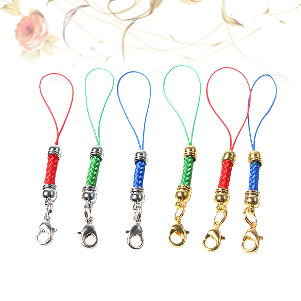

50pcs Lobster Clasp Lariat Cord Straps For Mobile Phone Keychain Diy Accessories Charm Trinket Decor Colorful Lightweight