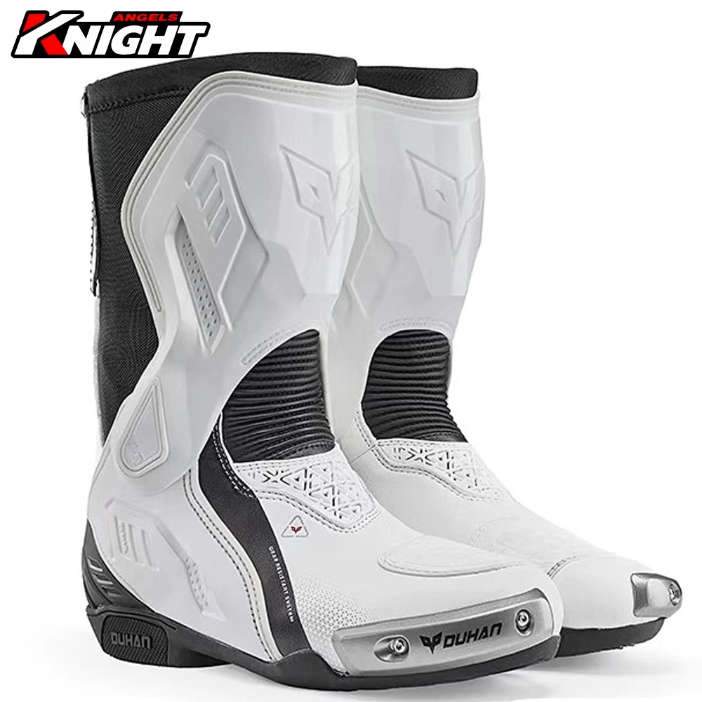 

Waterproof Motorcycle Boots Men's Non-Slip Motocross Shoes Moto Anti Impact Riding Racing Shoes Four Seasons