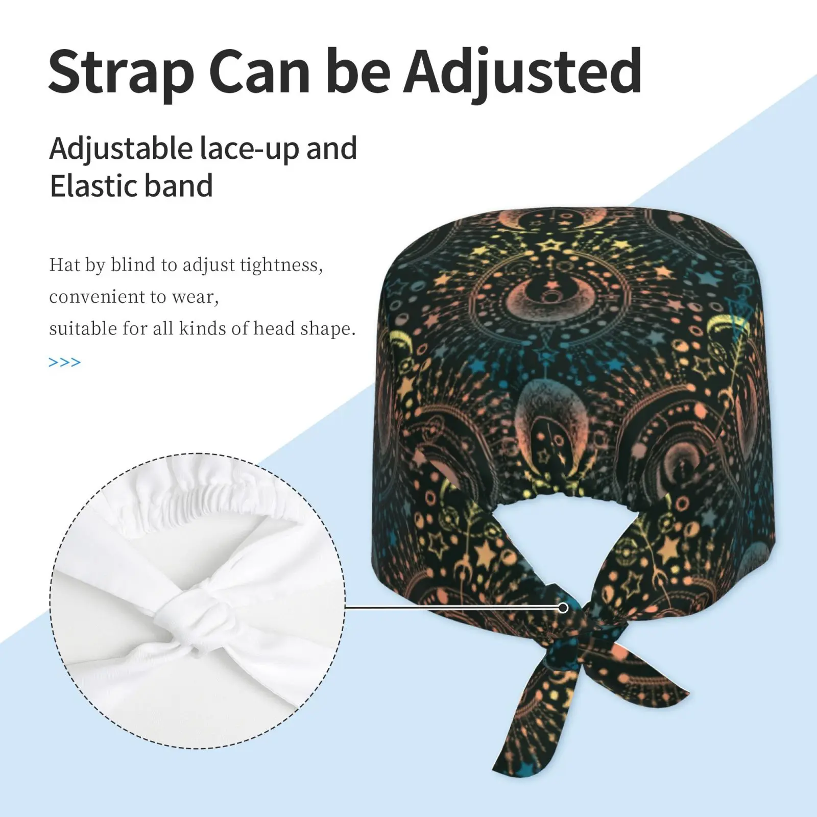 Moon Star Alchemy Magic Surgical Hat Medical Hat Multi Directional Breathable Elastic Pet Operating Room Hat Surgical Hat