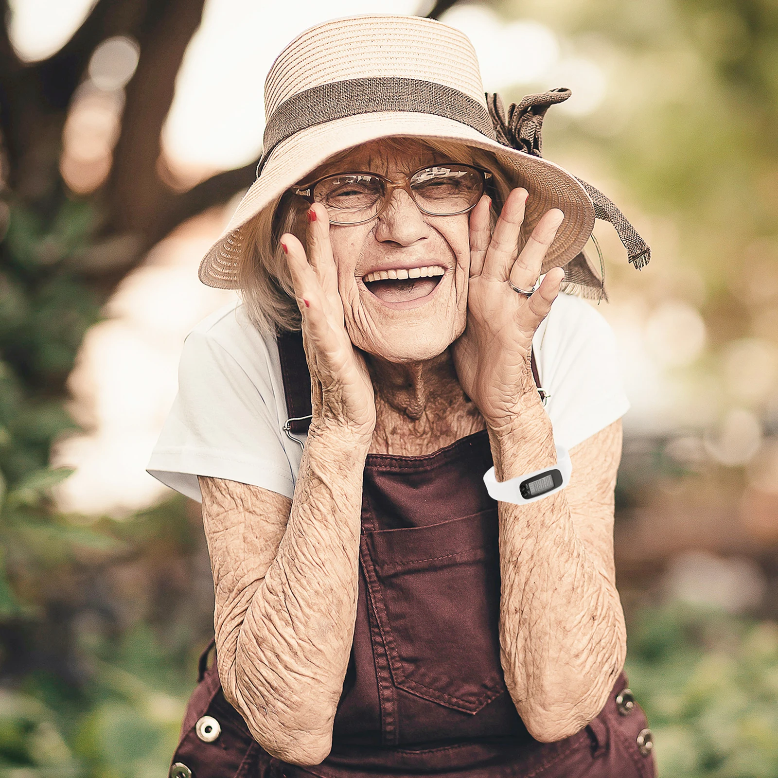 Skin Friendly Pedometer Watch Multi Function Step Counter Silicone Wrist Tracker Fitness Monitor For All Ages