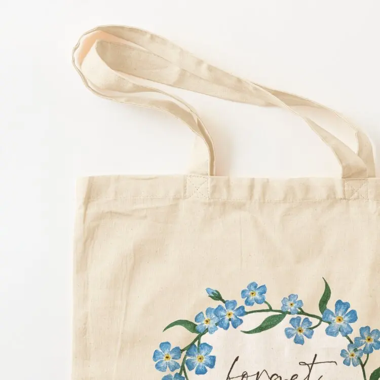 Forget Me Not Tote Bag tote men the personalized canvas bags
