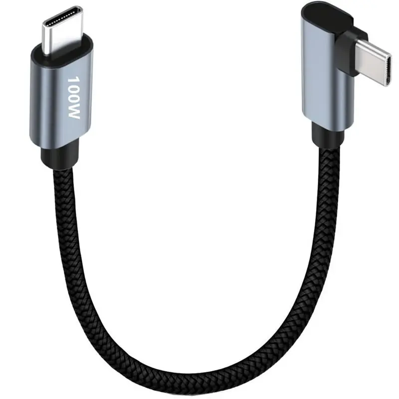 0.3m-2m PD100W Fast Charging 20V 3A USB-C Data Cable Type-C Male to Male With E-marker Phone Laptop Data Charging Cable 480Mbps