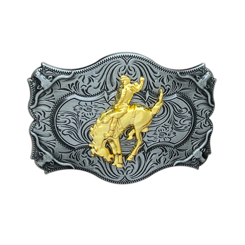 

Equestrian belt buckle Western style