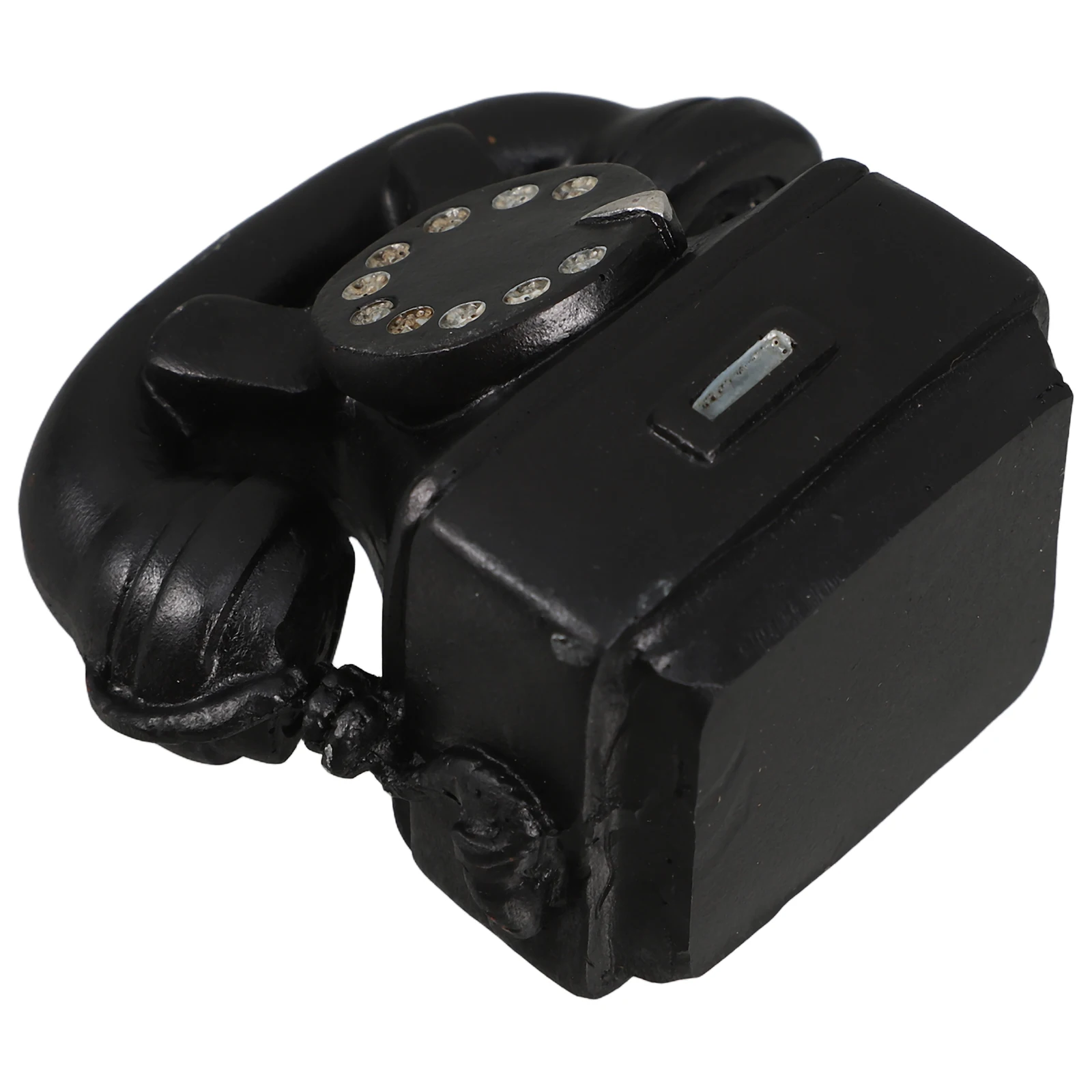 

Retro Phone Ornaments Resin Decorative Telephone Trinkets Furniture