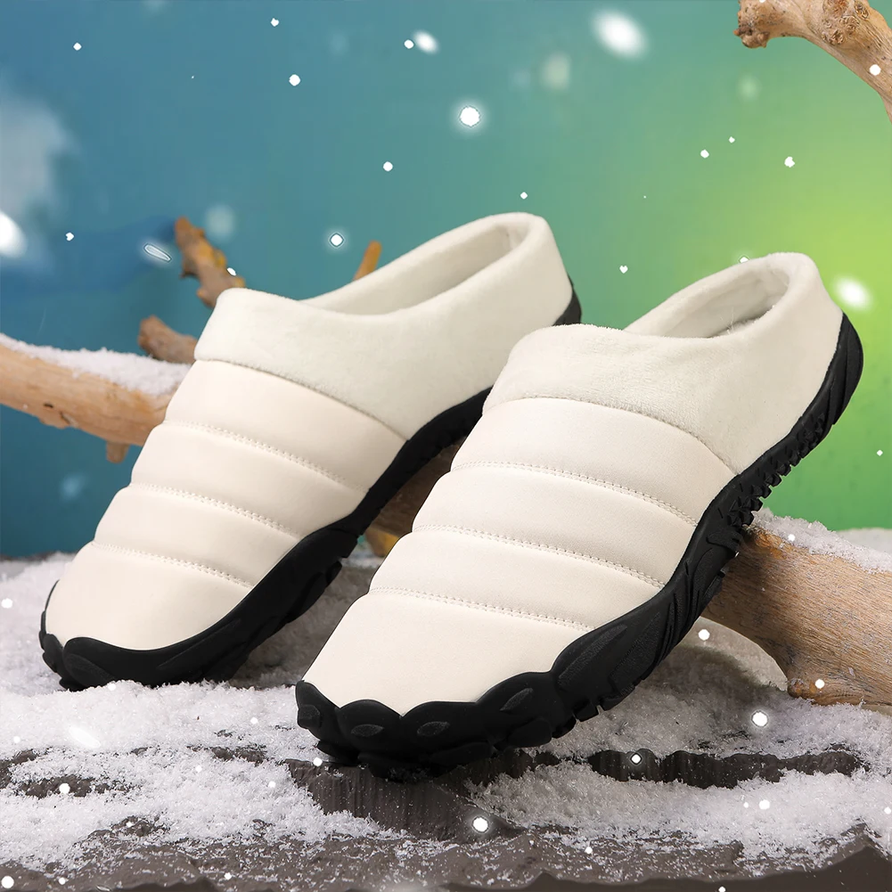 

Плюшевые тапочки унисекс, термопрогулочная обувь, удобные тапочки-гусеницы, легкие нечеткие уличные тапочки на зиму