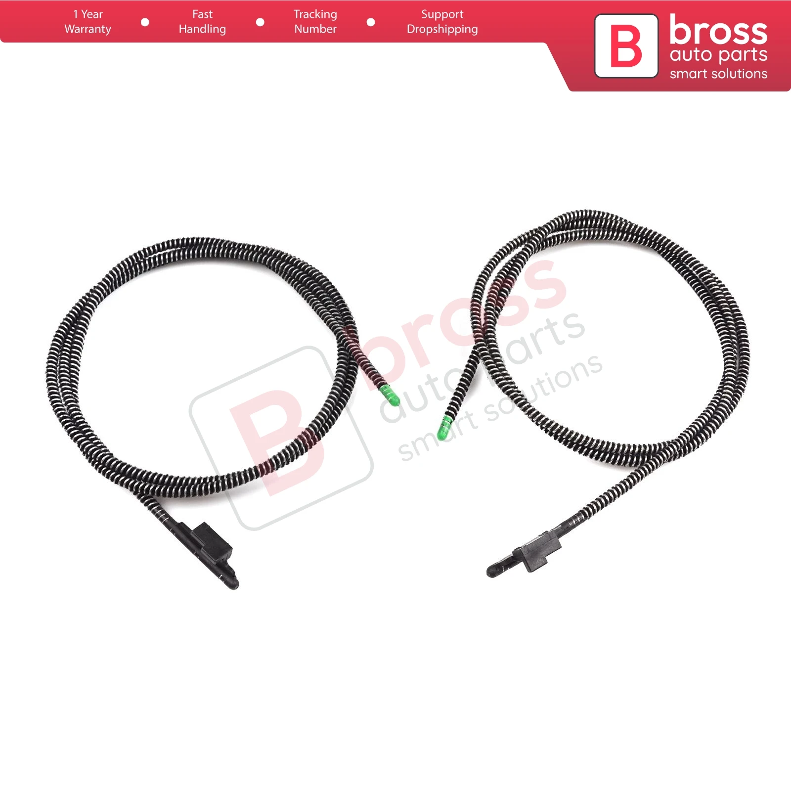 BSR659 Sunroof Glass Cable Set Left Right for Mini Cooper R55 R56 R60 MK2 2007-2016 Crew Cab Countryman HB Convertible Wagon